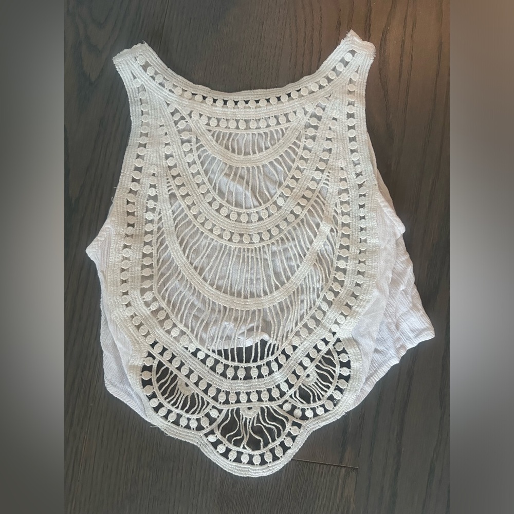 H&M - Coachella - off White festival / beach cover up top - US 4